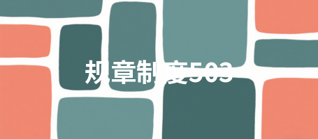 规章制度503